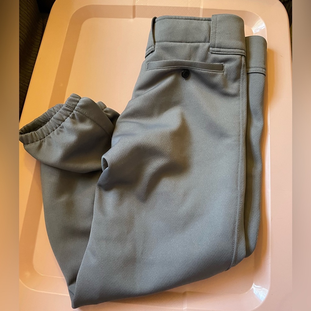 Mizuno Softball Pants Womens Size Small Gray With Belt Loops - Picture 3 of 9